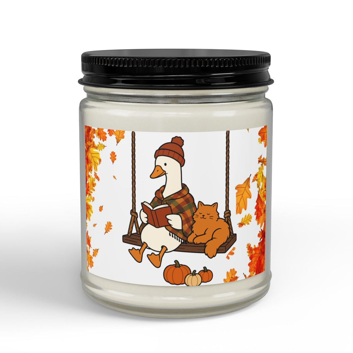 Scented Soy Candles with Black Lid, (4 and 9oz)