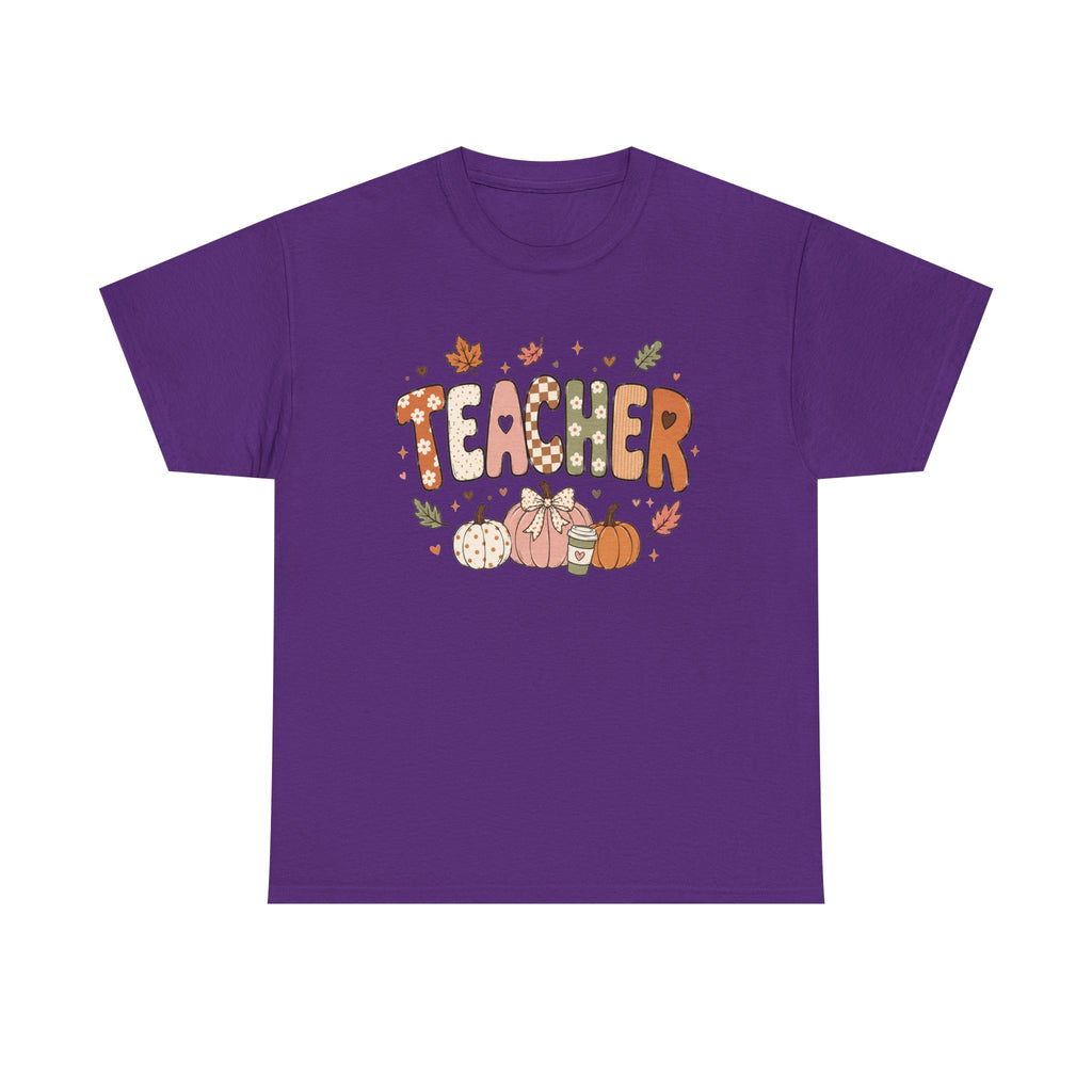 Teacher Fall Unisex Heavy Cotton Tee