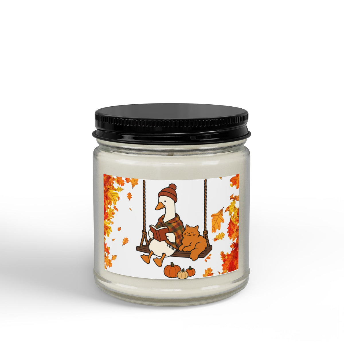 Scented Soy Candles with Black Lid, (4 and 9oz)