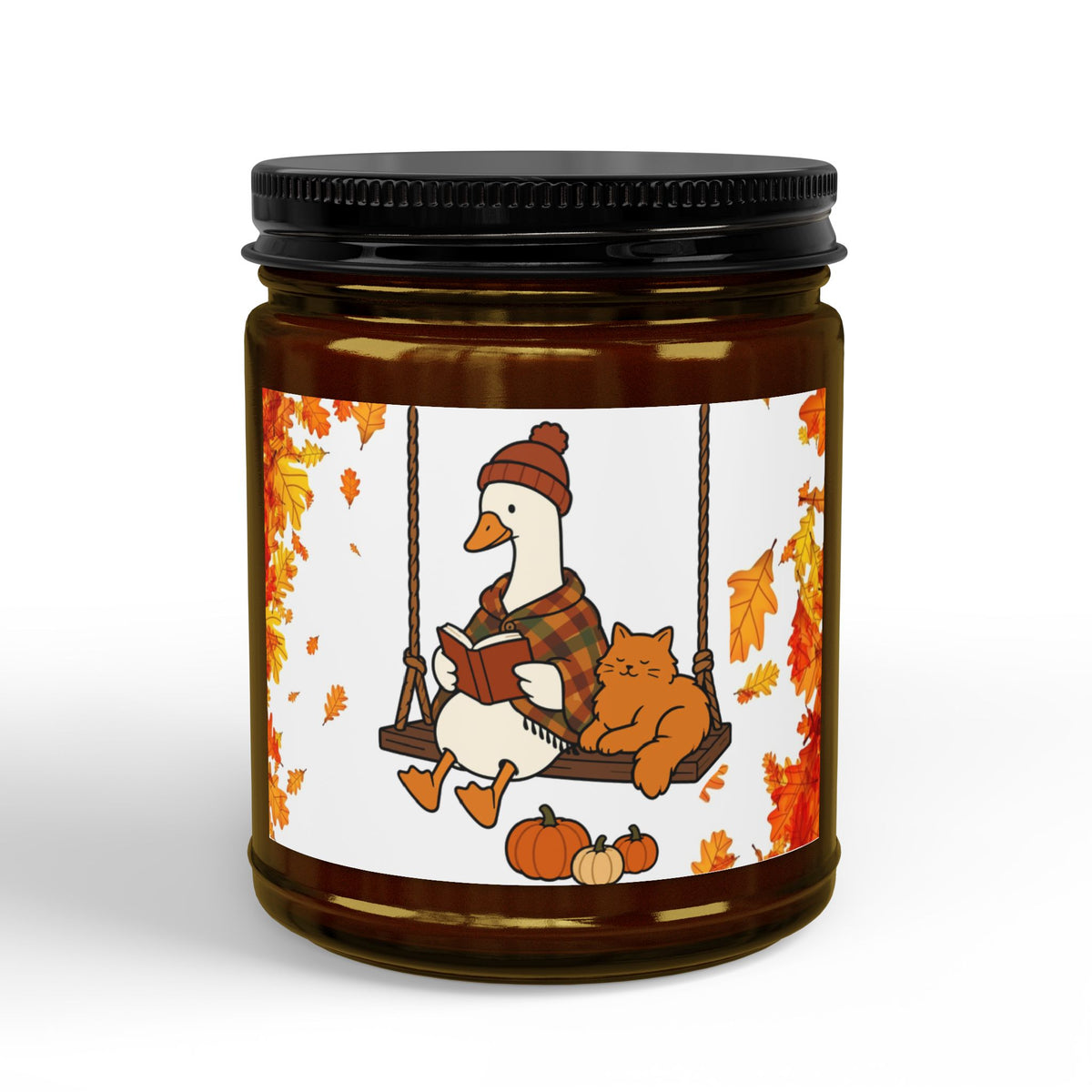 Scented Soy Candles with Black Lid, (4 and 9oz)