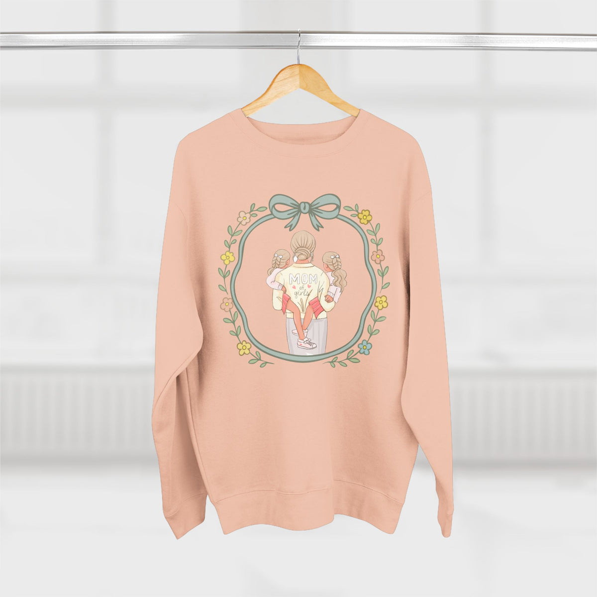 Unisex Girl Mom Crewneck Sweatshirt