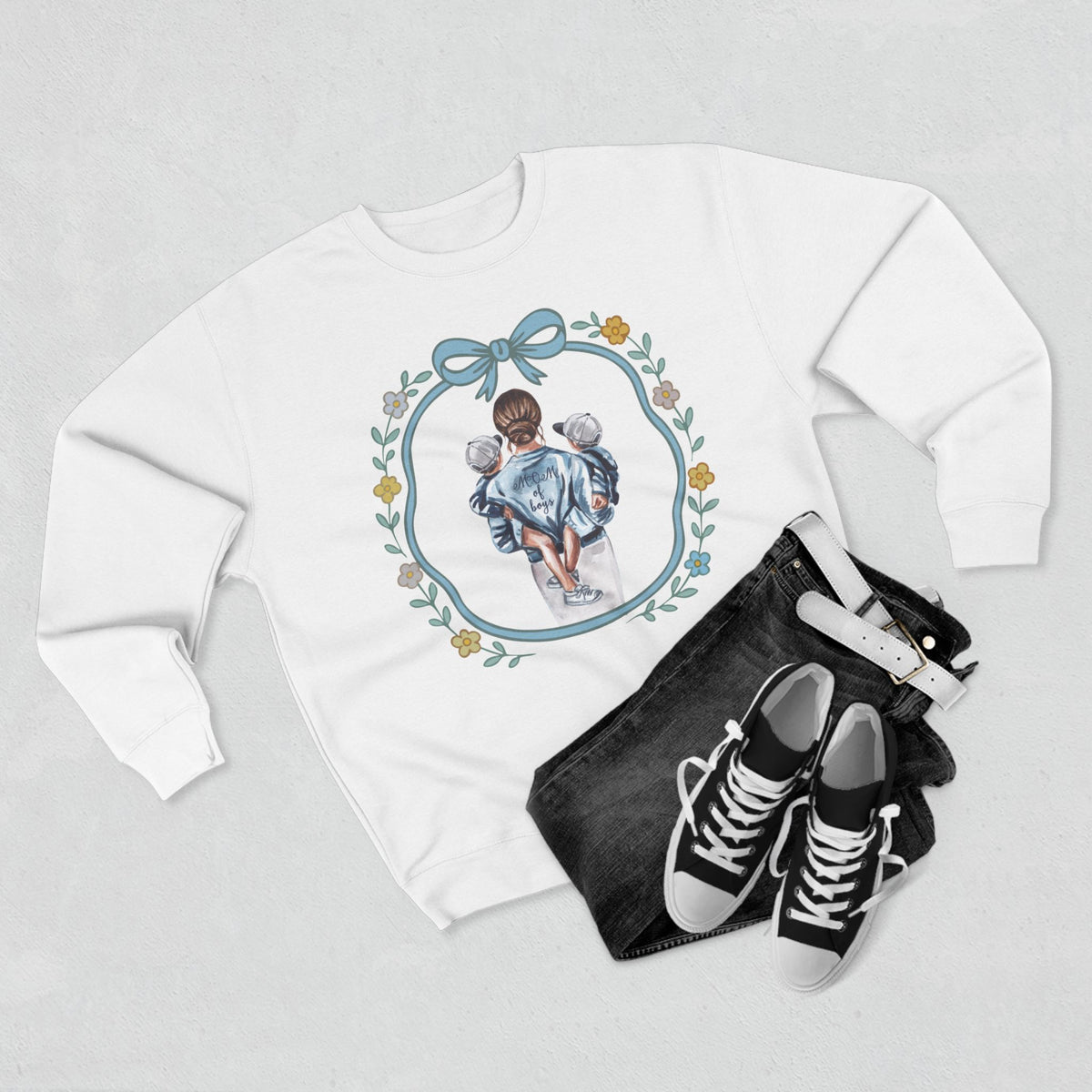 Mom of Boys Unisex Crewneck Sweatshirt
