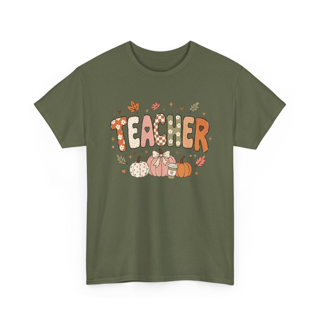 Teacher Fall Unisex Heavy Cotton Tee