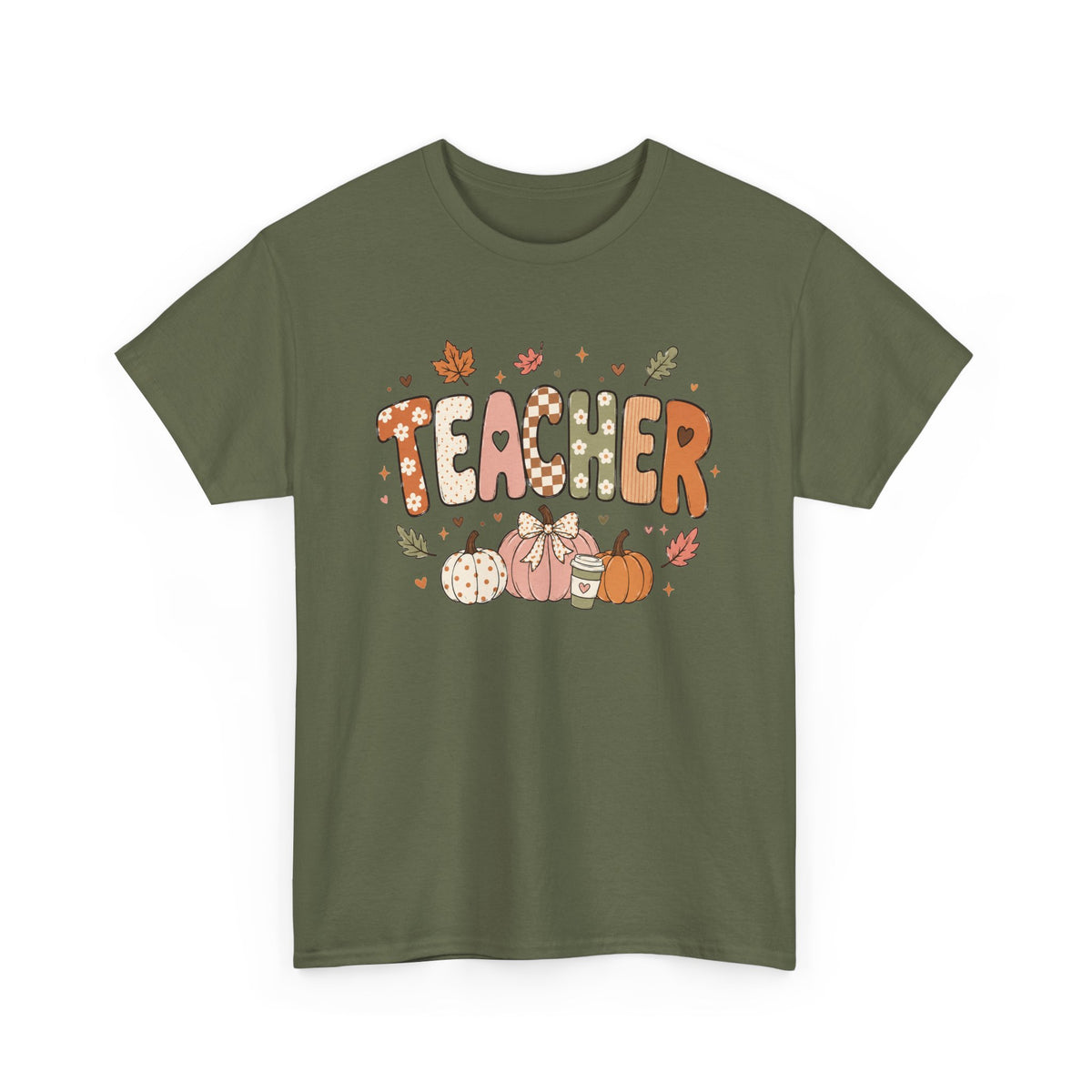 Teacher Fall Unisex Heavy Cotton Tee