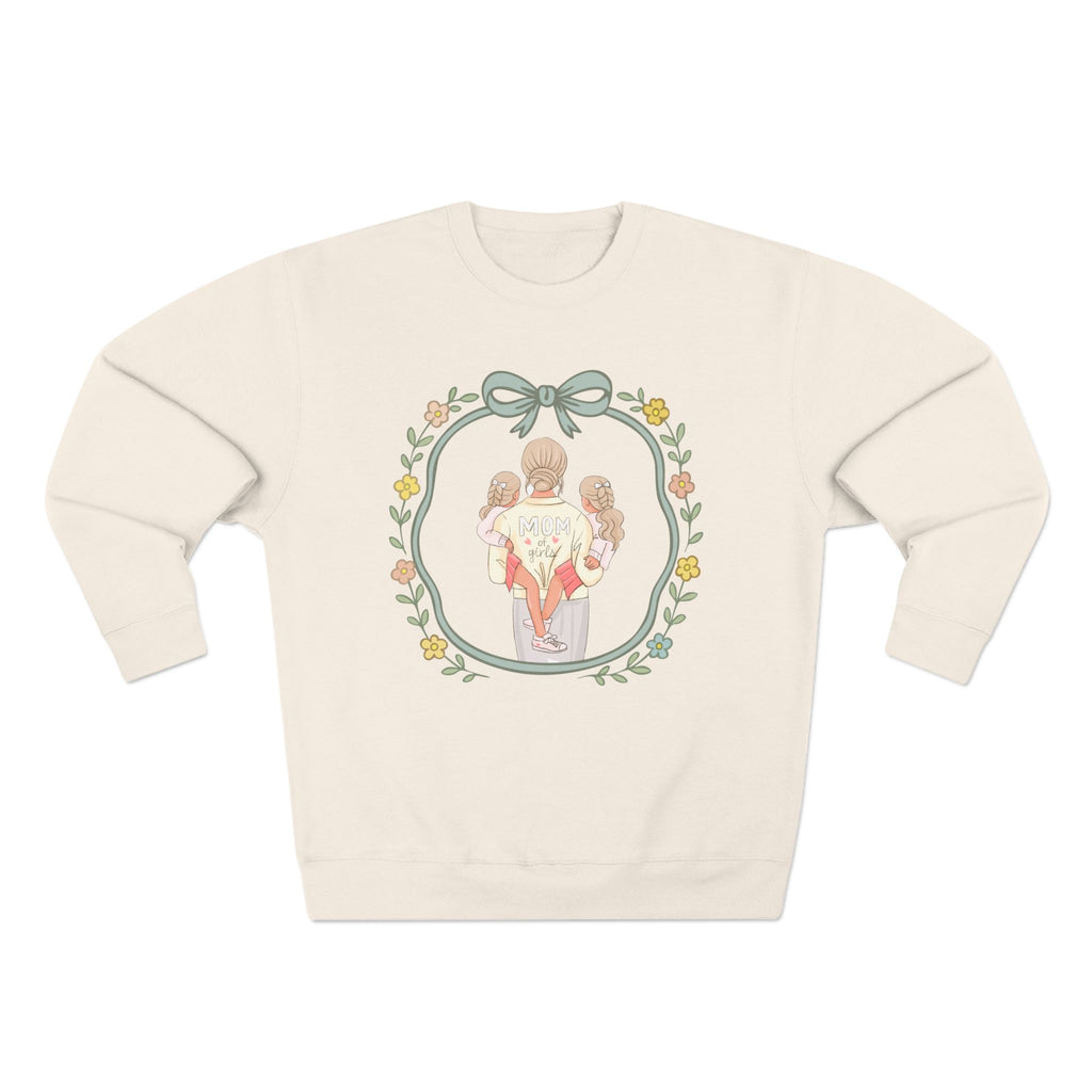 Unisex Girl Mom Crewneck Sweatshirt
