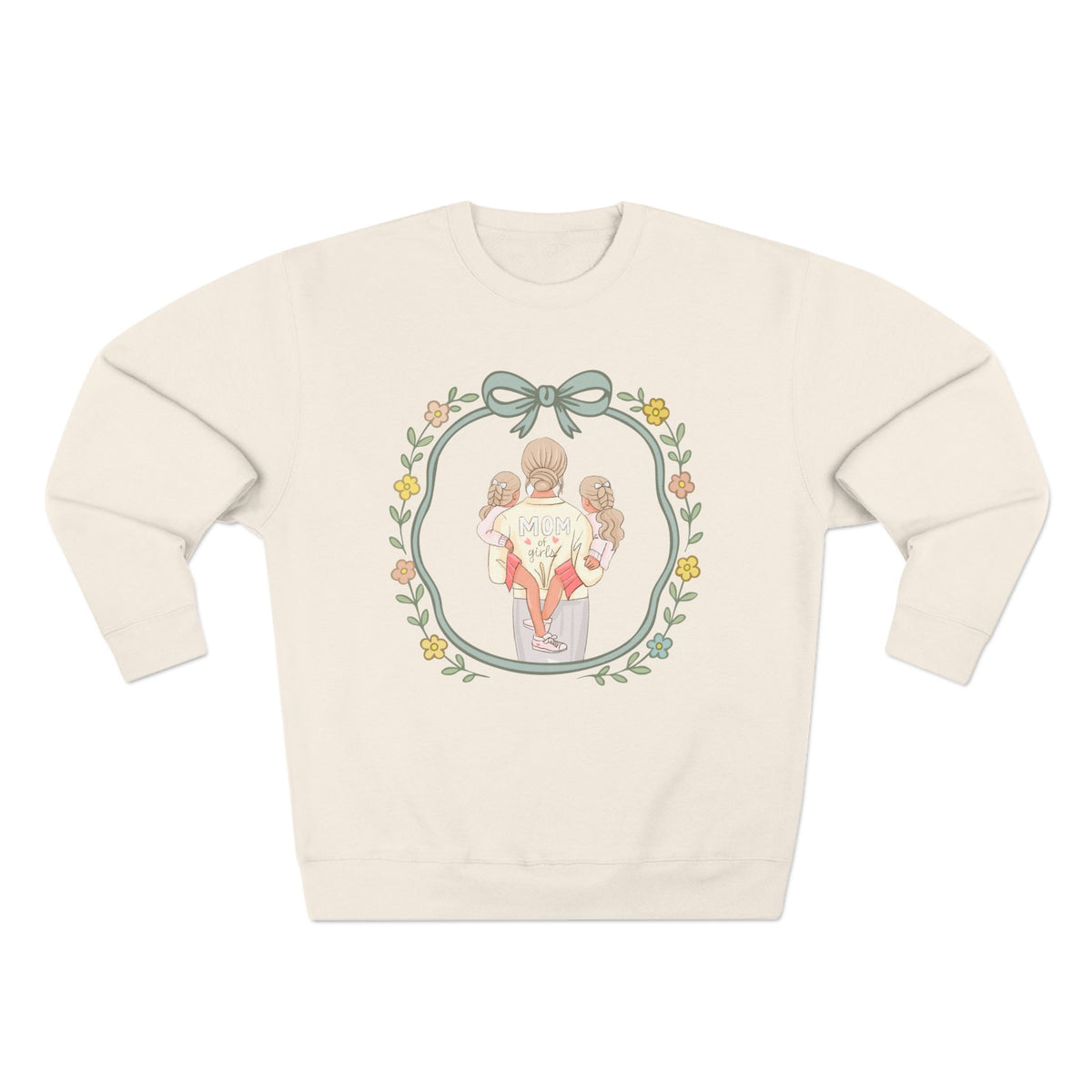 Unisex Girl Mom Crewneck Sweatshirt