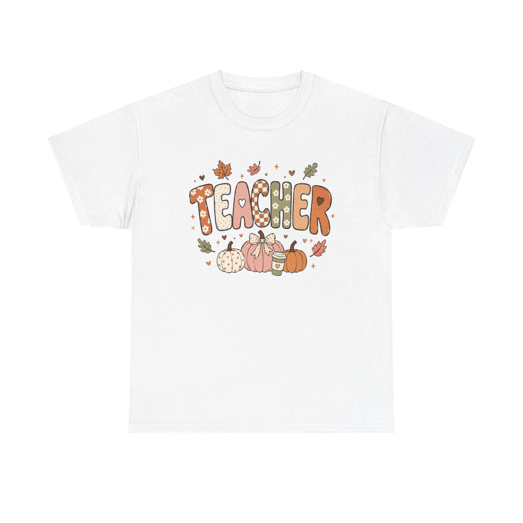 Teacher Fall Unisex Heavy Cotton Tee
