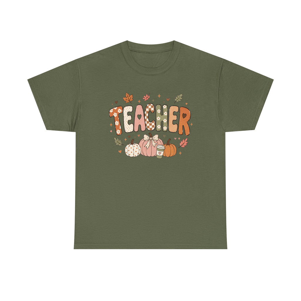 Teacher Fall Unisex Heavy Cotton Tee