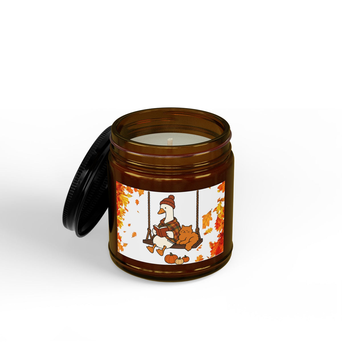 Scented Soy Candles with Black Lid, (4 and 9oz)
