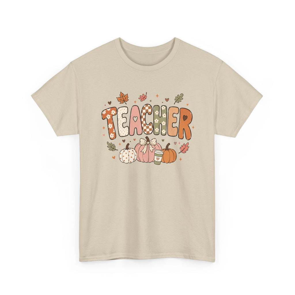 Teacher Fall Unisex Heavy Cotton Tee