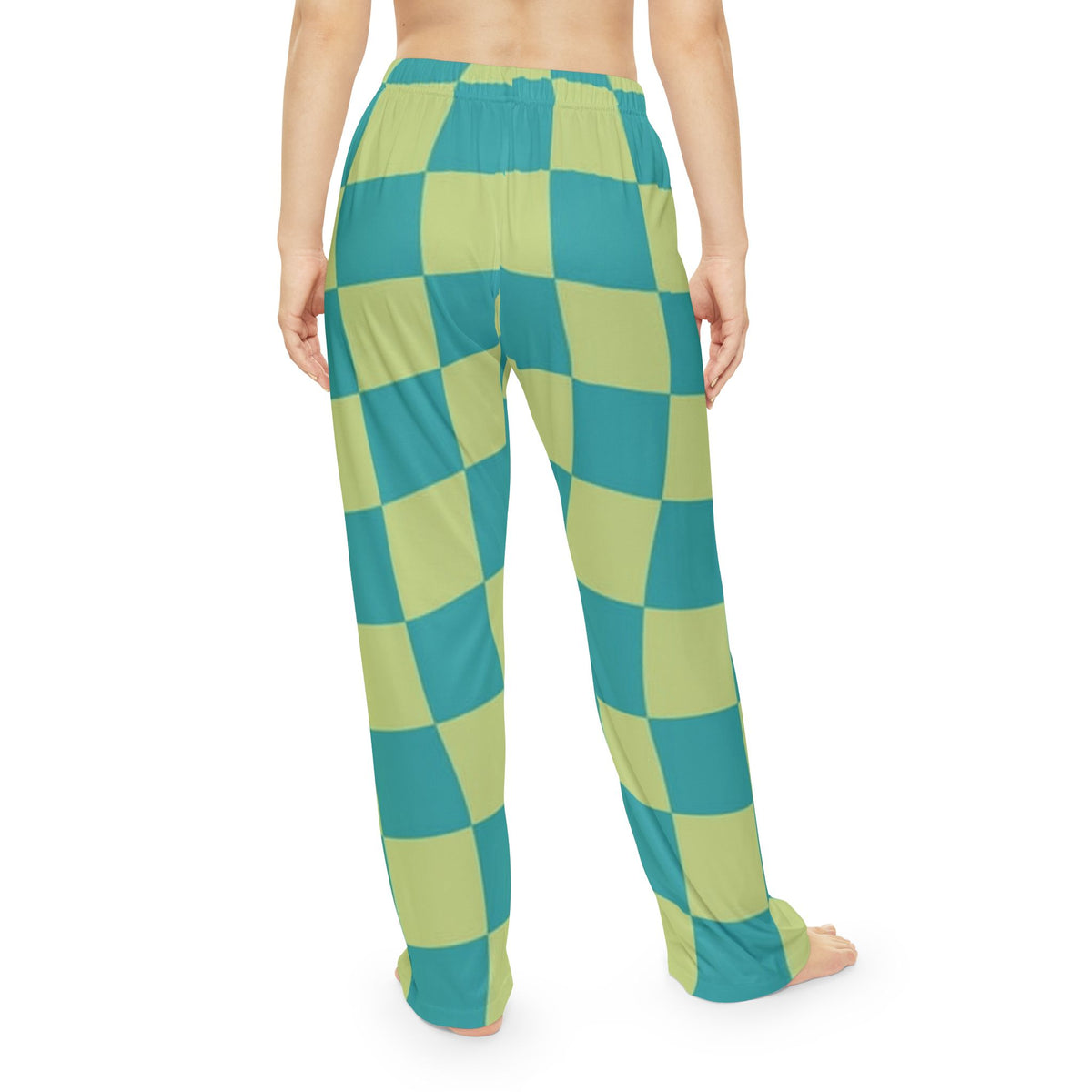 Women's Checkered Blue/Green Lounge Pants