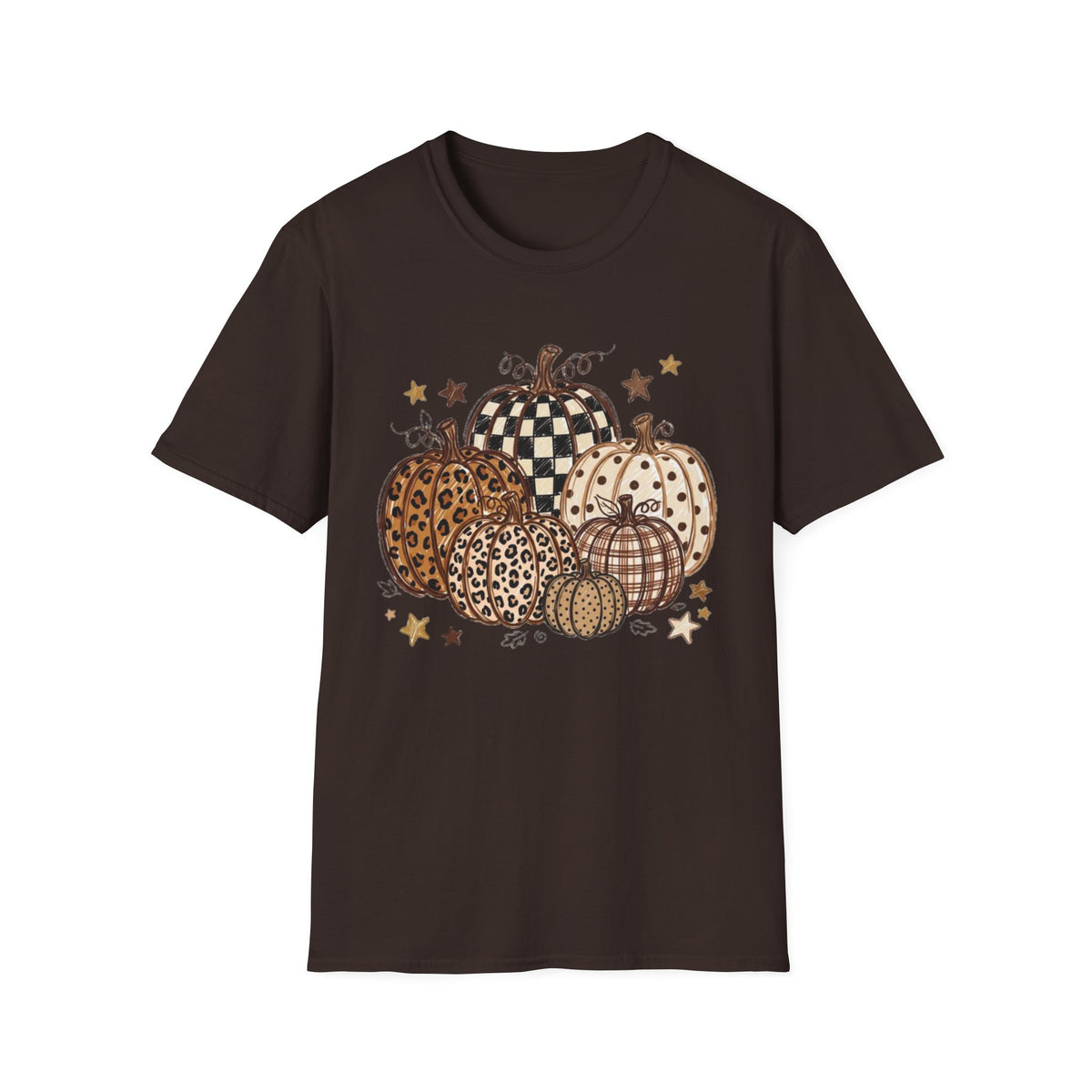 Rustic Printed Pumpkin T-Shirt
