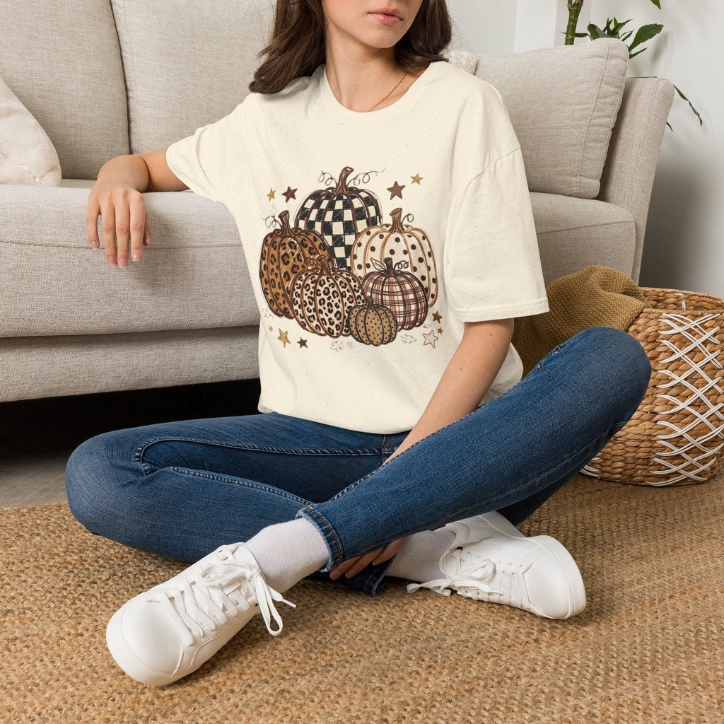Rustic Printed Pumpkin T-Shirt