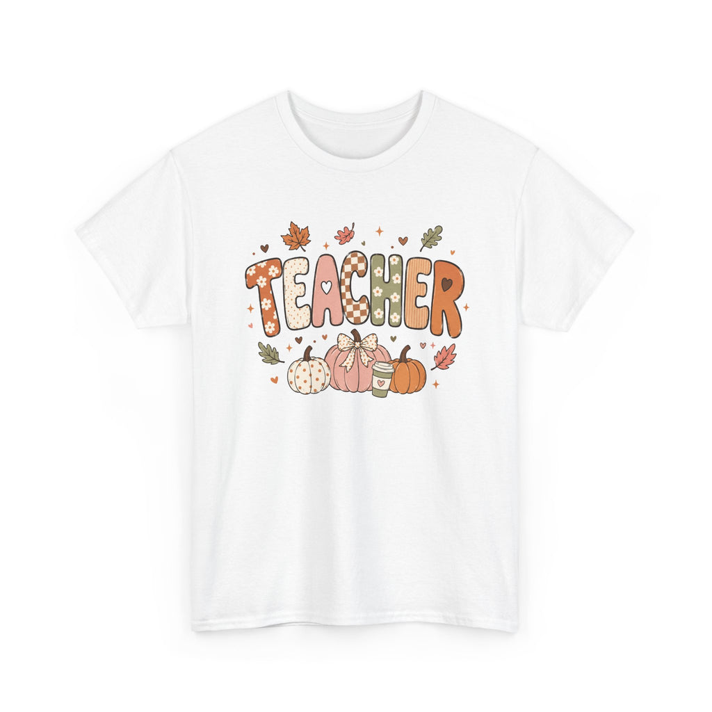 Teacher Fall Unisex Heavy Cotton Tee