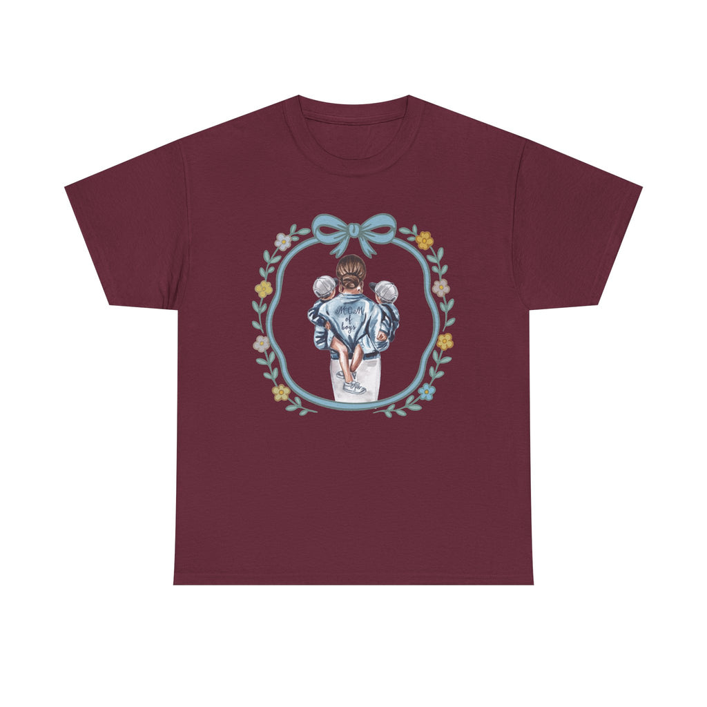 Mom of Boys Unisex Heavy Cotton Tee