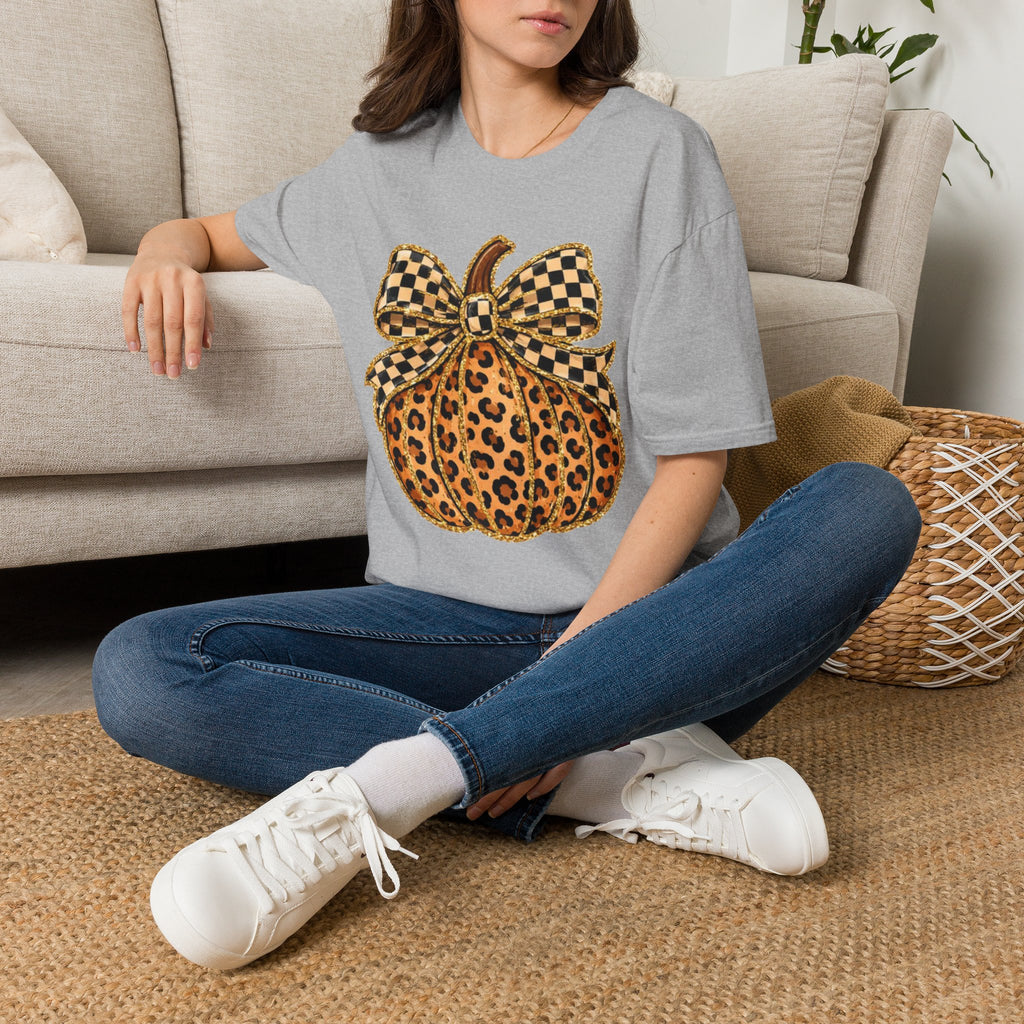 Checkered Style Pumpkin T-Shirt
