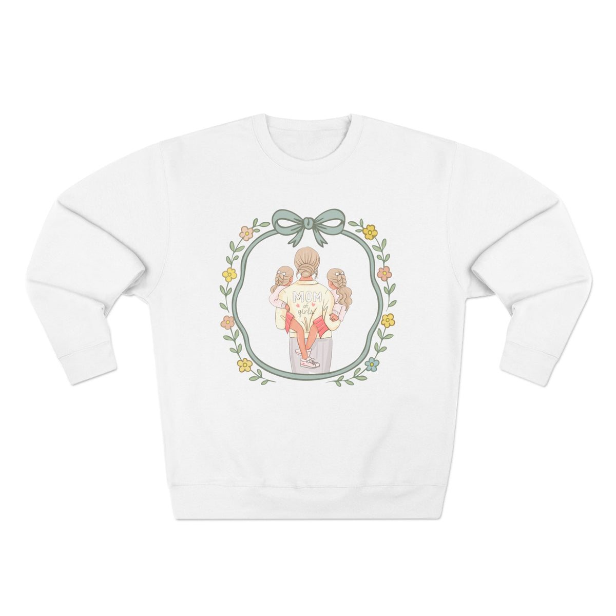 Unisex Girl Mom Crewneck Sweatshirt