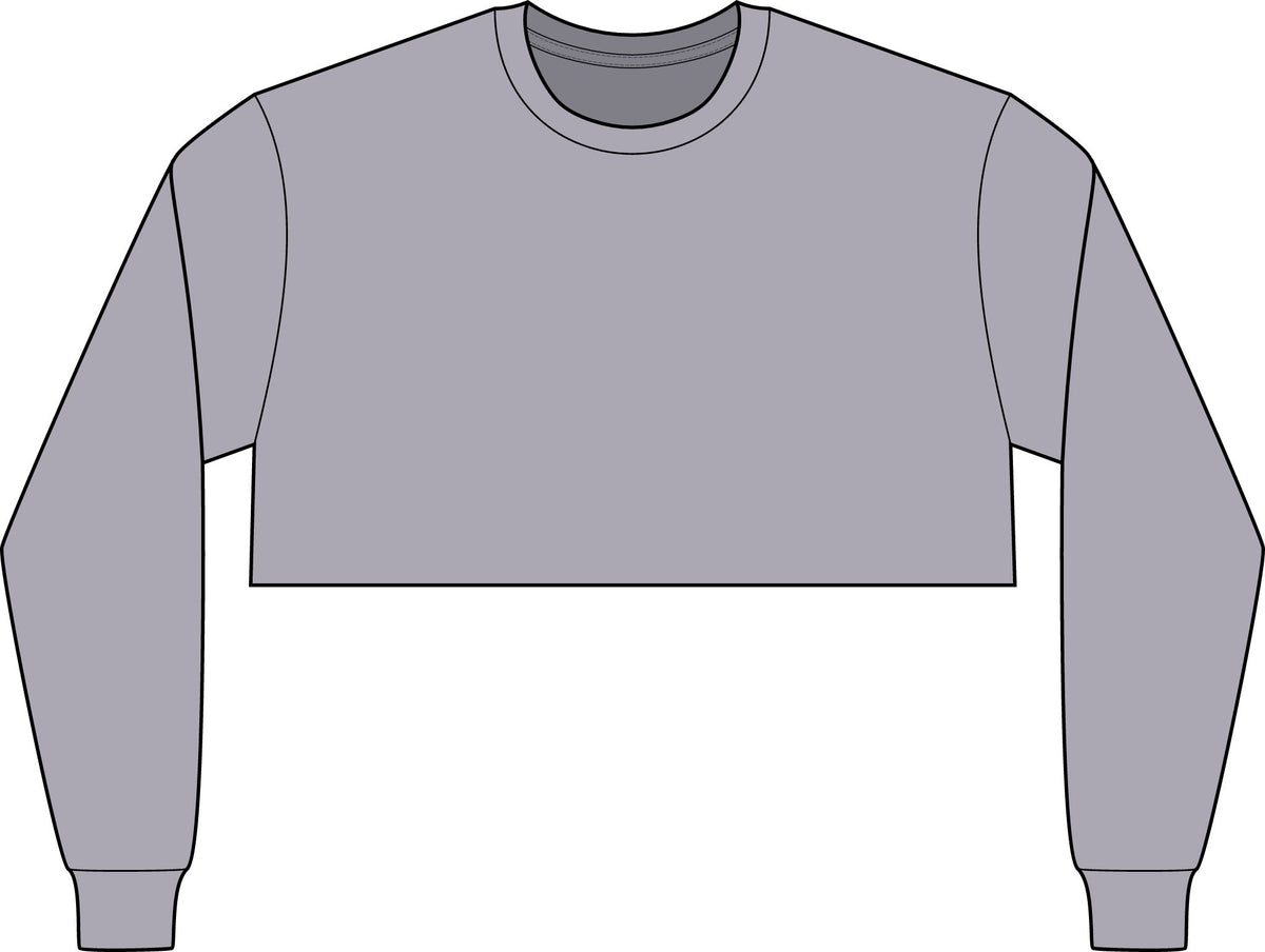 CROPPED New Lex One Women's FWD Fashion Crop Long Sleeve Tee
