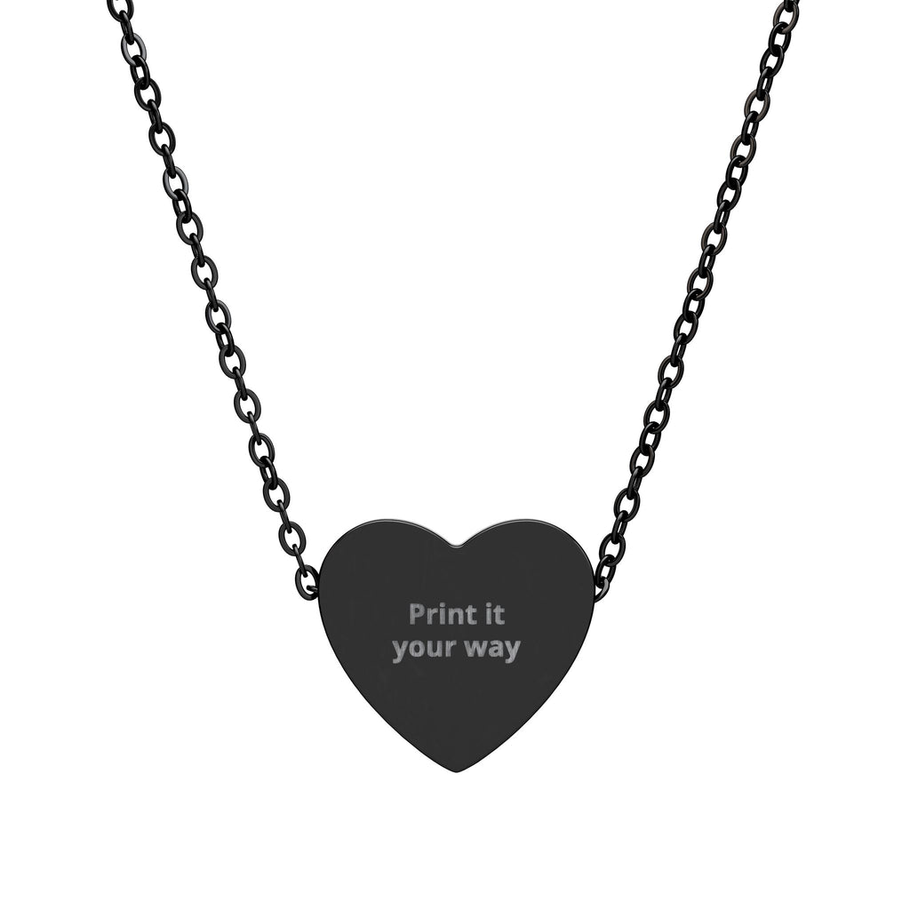 Personalize Heart Necklace (Engraving)