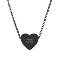 Personalize Heart Necklace (Engraving)
