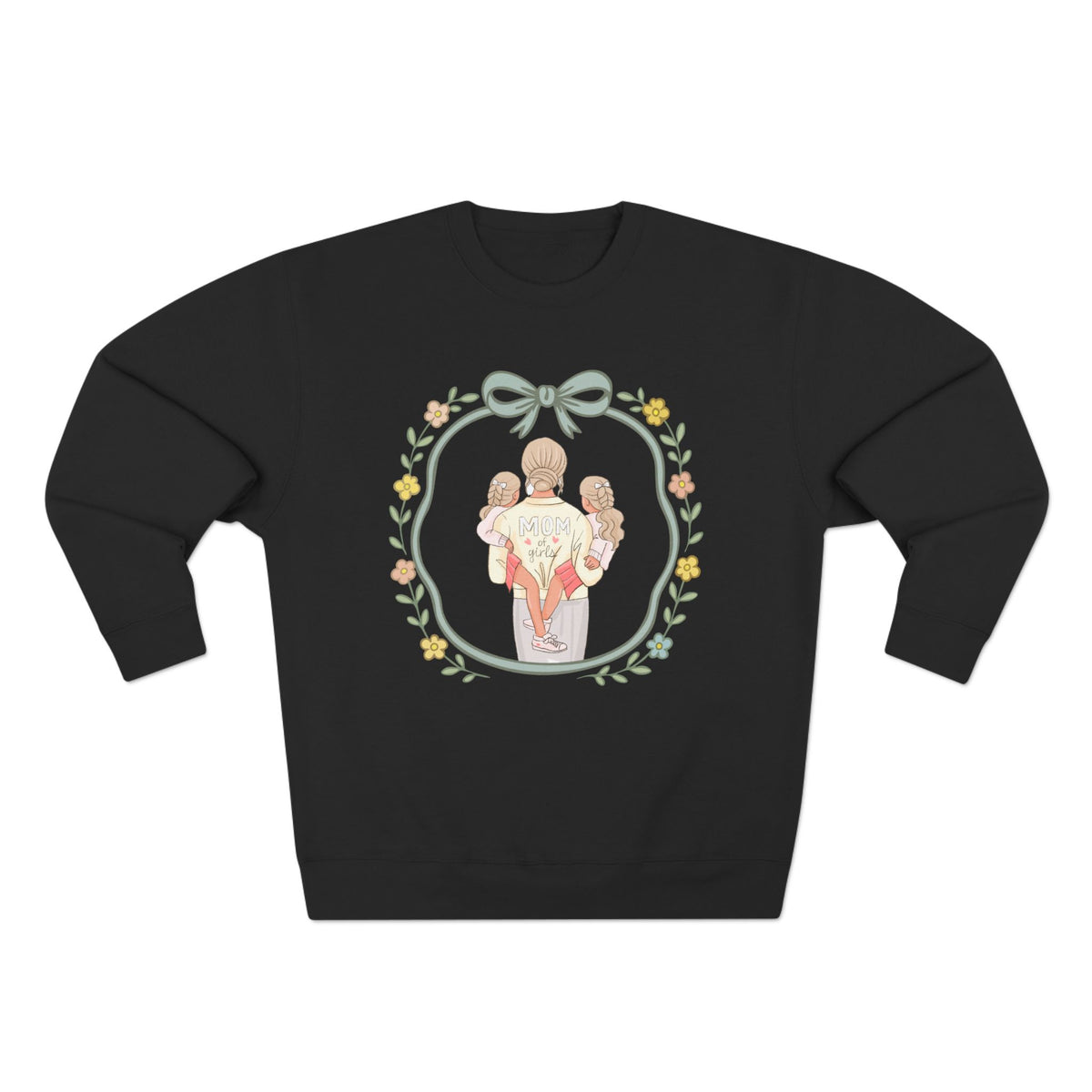 Unisex Girl Mom Crewneck Sweatshirt