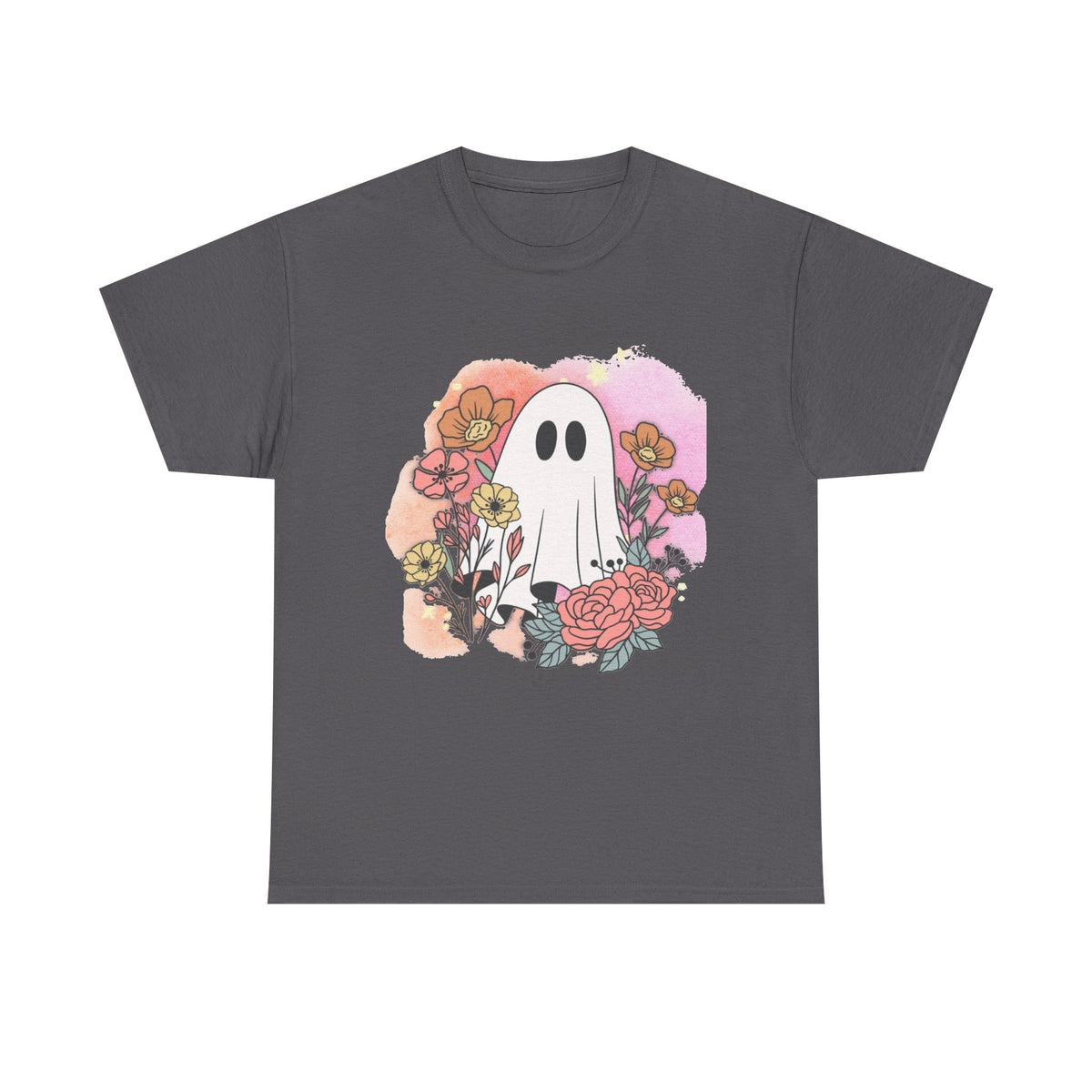 Boo Floral Unisex Heavy Cotton Tee