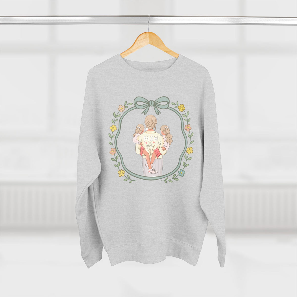 Unisex Girl Mom Crewneck Sweatshirt