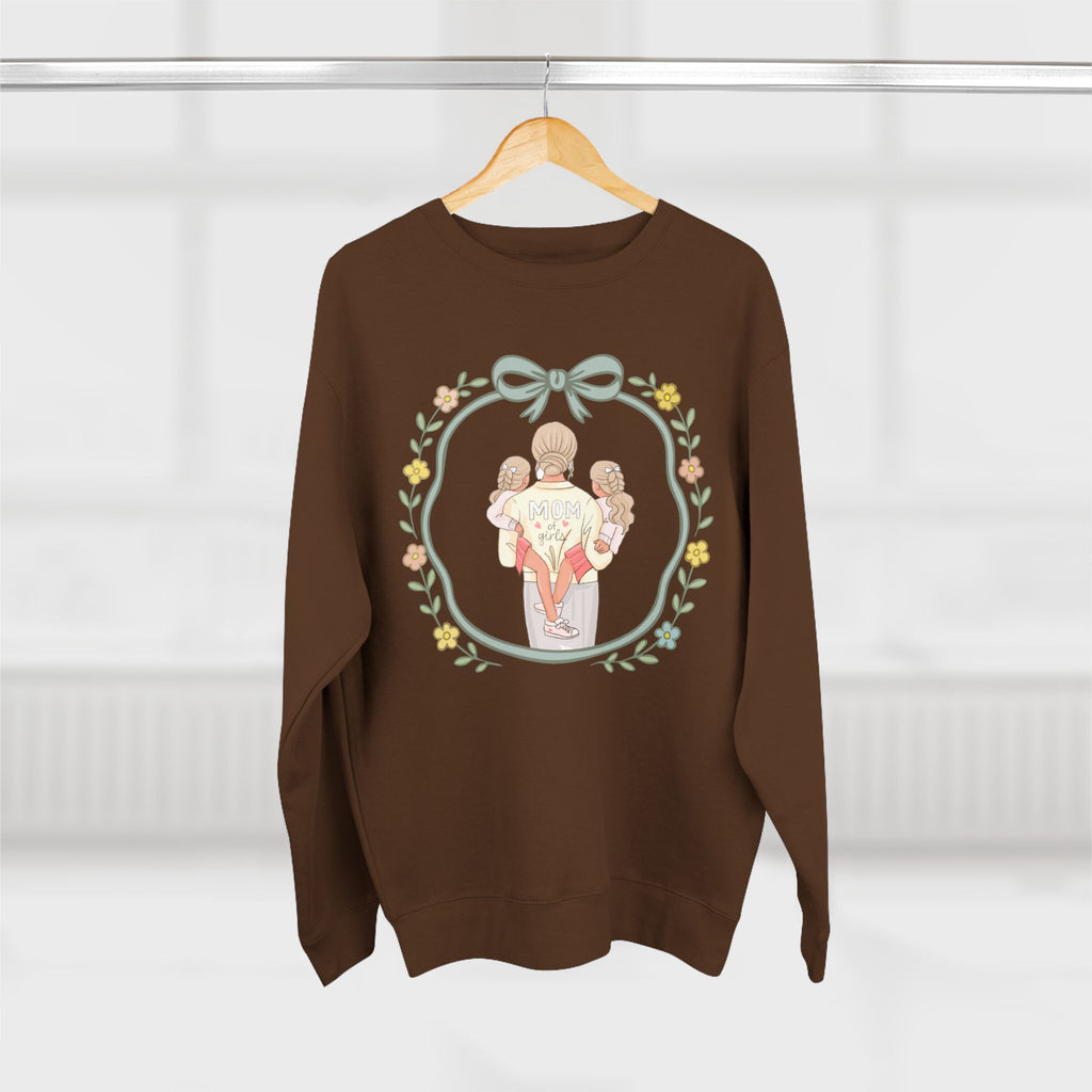 Unisex Girl Mom Crewneck Sweatshirt