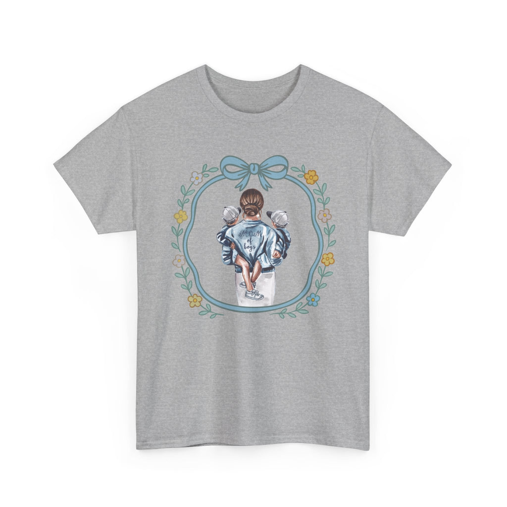 Mom of Boys Unisex Heavy Cotton Tee