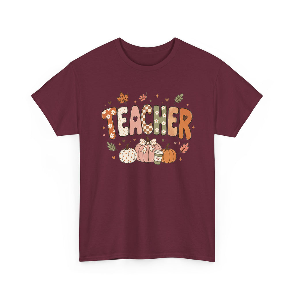 Teacher Fall Unisex Heavy Cotton Tee