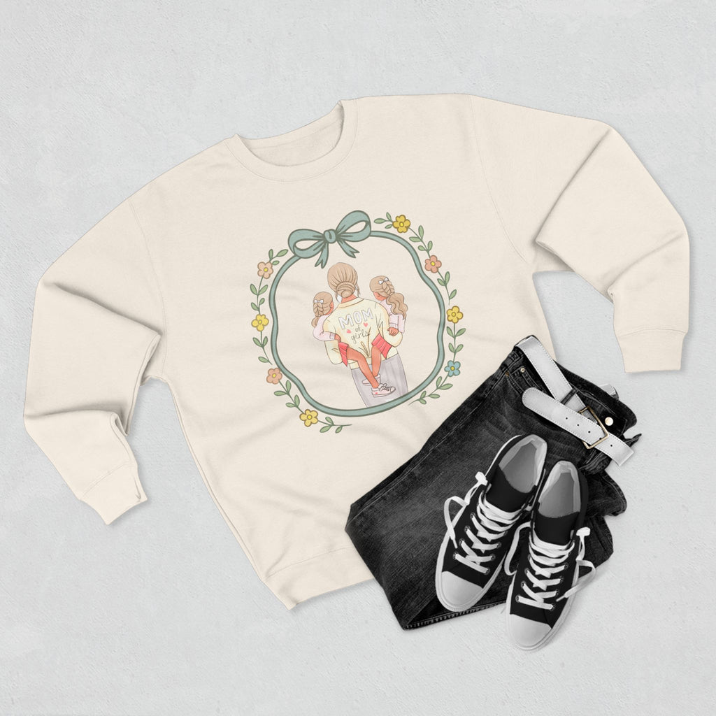 Unisex Girl Mom Crewneck Sweatshirt