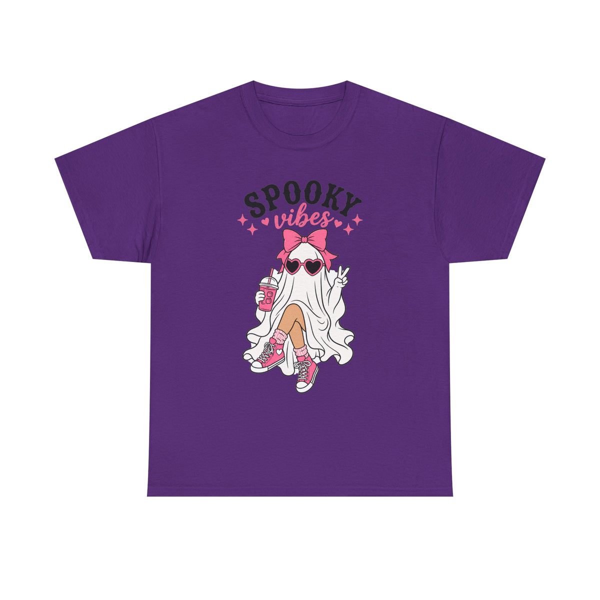 Spooky Vibes Unisex Heavy Cotton Tee