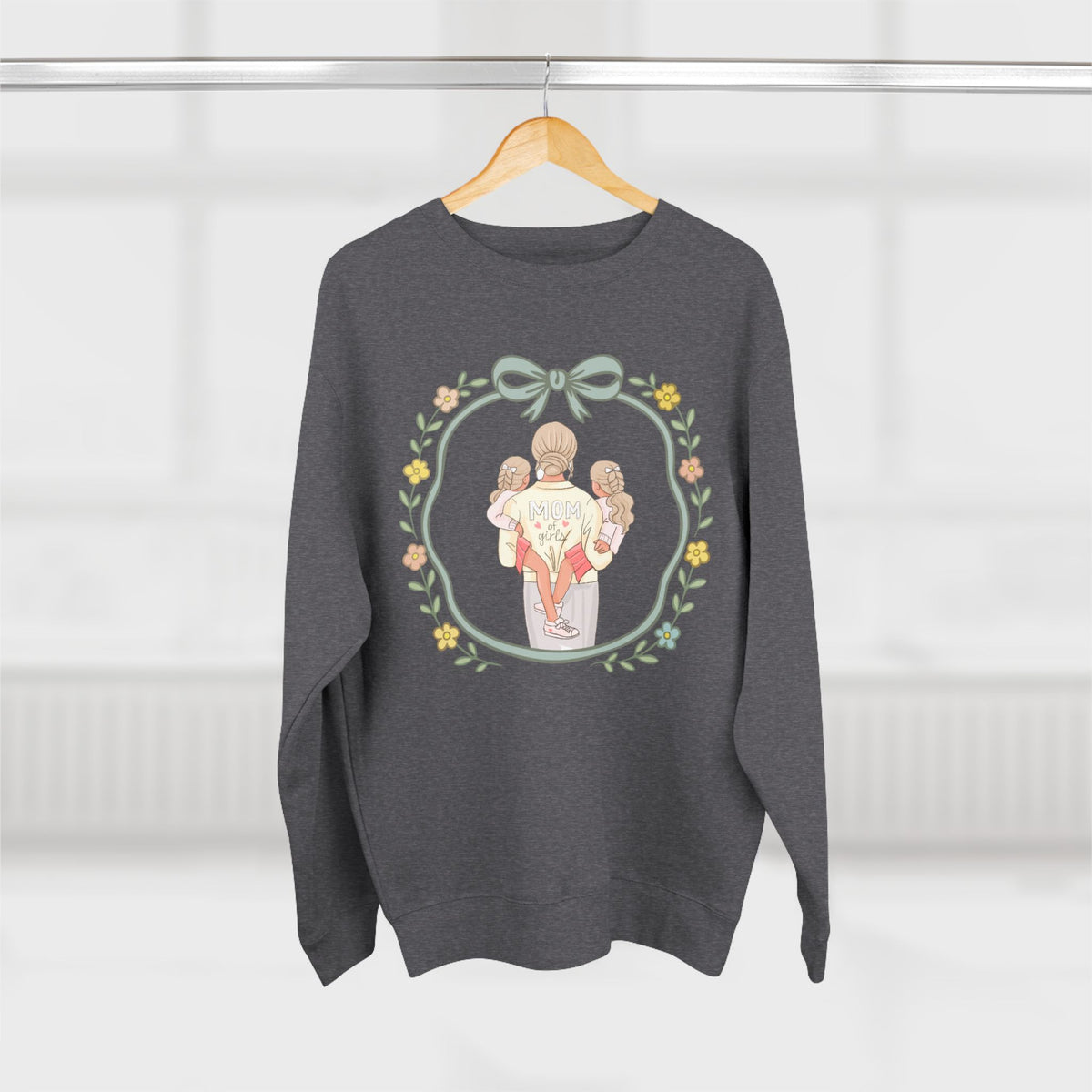 Unisex Girl Mom Crewneck Sweatshirt