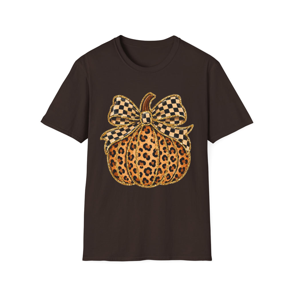 Checkered Style Pumpkin T-Shirt