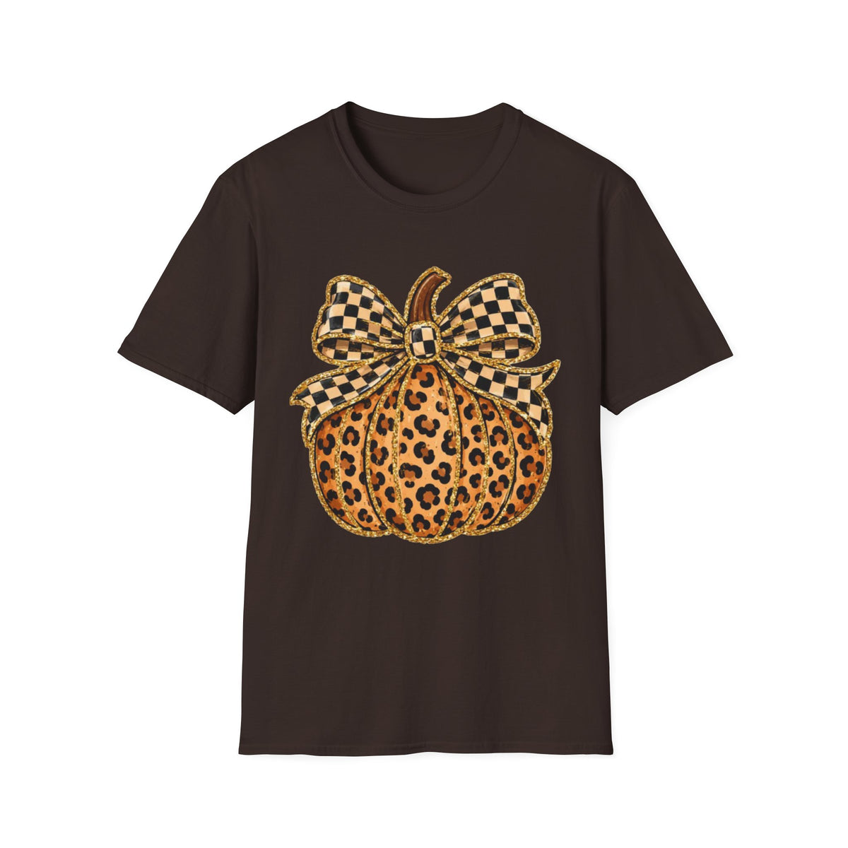 Checkered Style Pumpkin T-Shirt