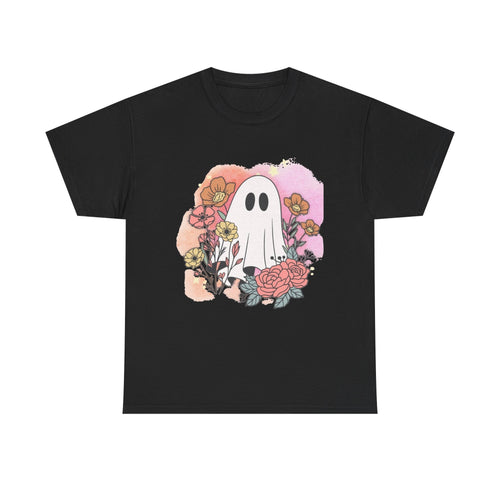 Boo Floral Unisex Heavy Cotton Tee