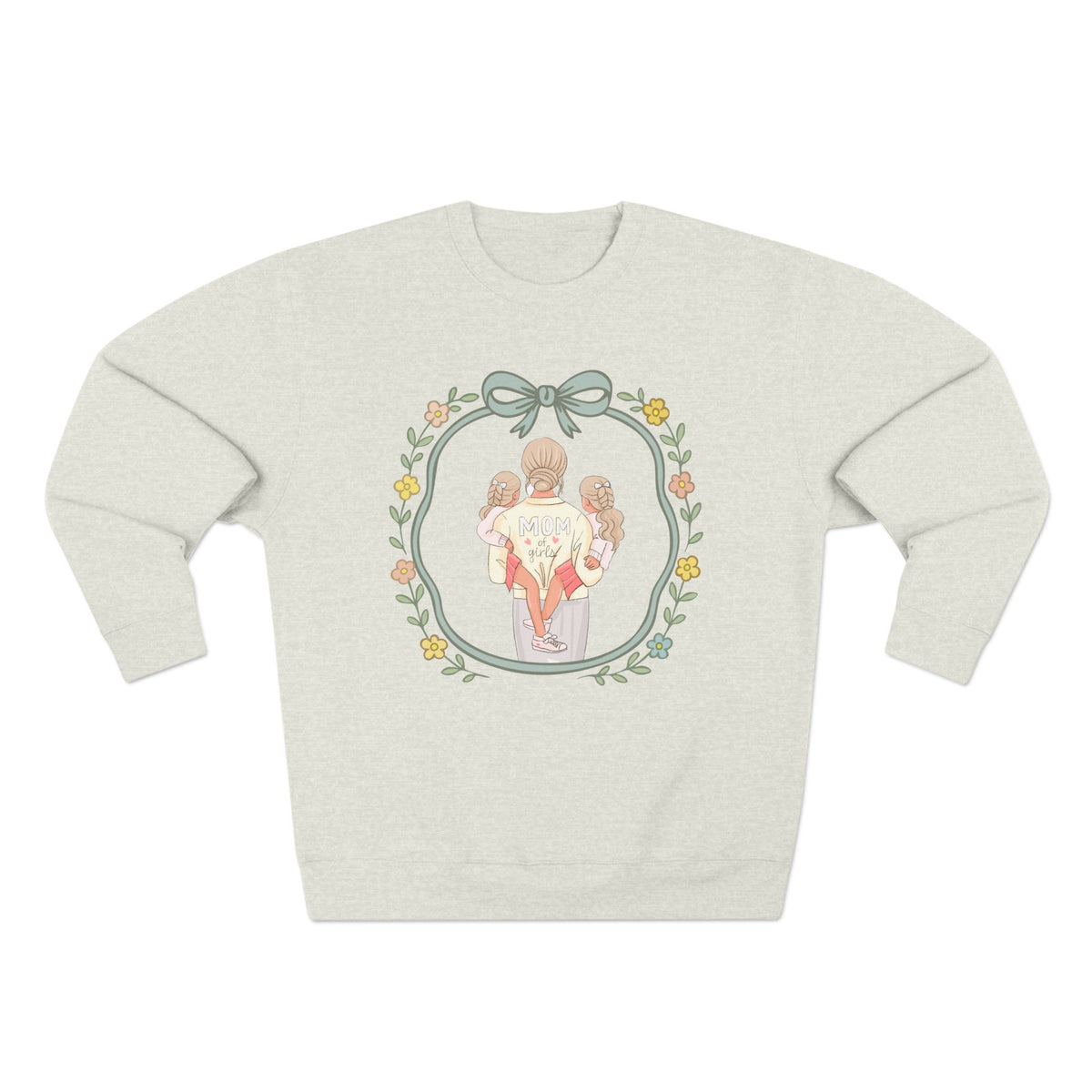 Unisex Girl Mom Crewneck Sweatshirt