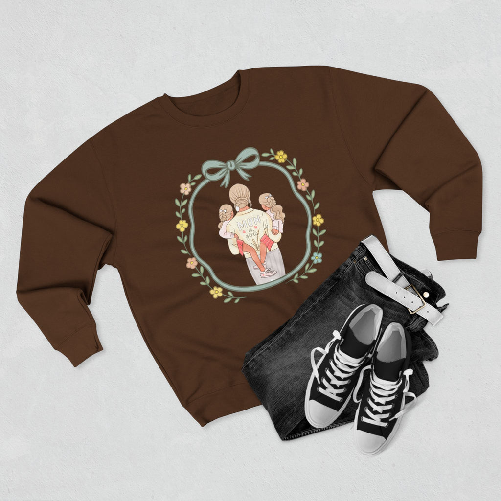 Unisex Girl Mom Crewneck Sweatshirt