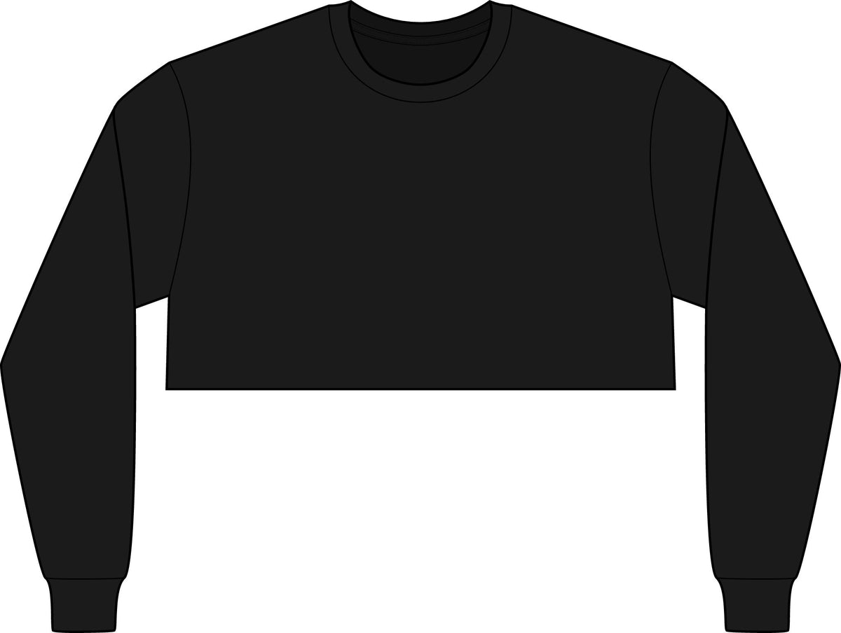 CROPPED New Lex One Women's FWD Fashion Crop Long Sleeve Tee