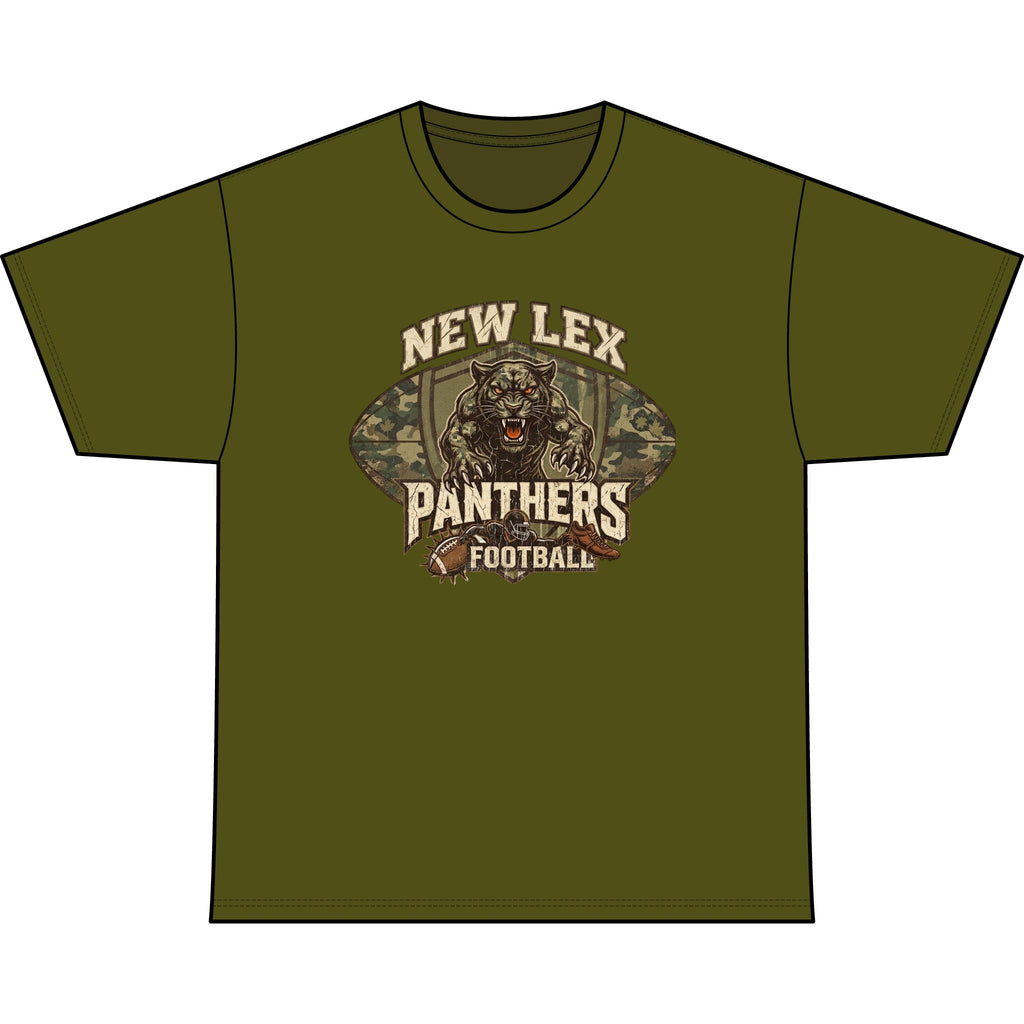 New Lex Camo Acid Wash Burnout T-Shirt