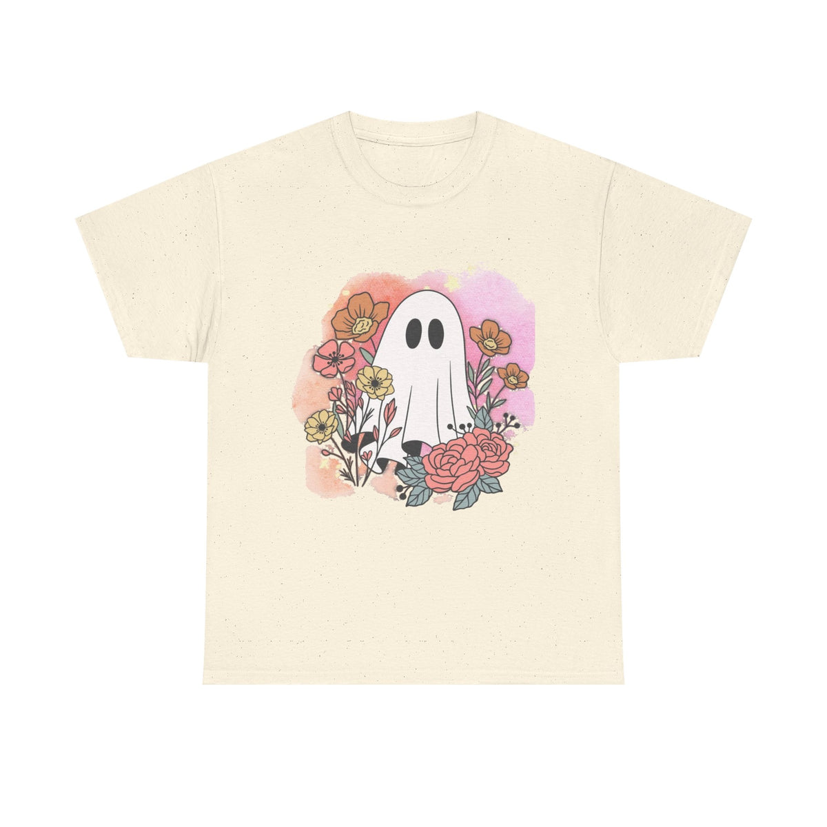 Boo Floral Unisex Heavy Cotton Tee
