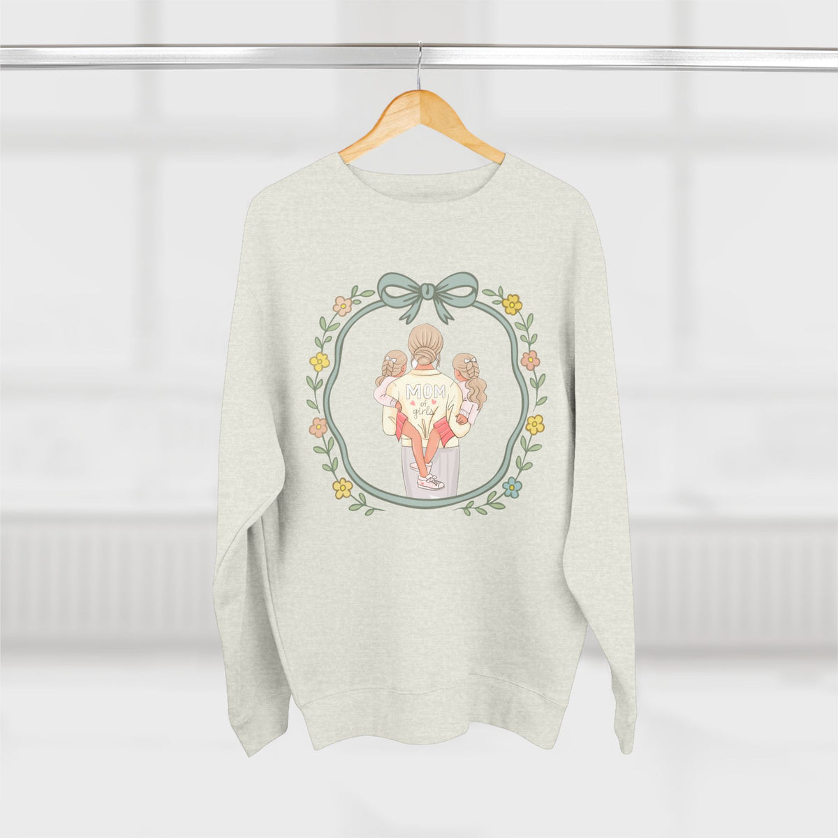 Unisex Girl Mom Crewneck Sweatshirt