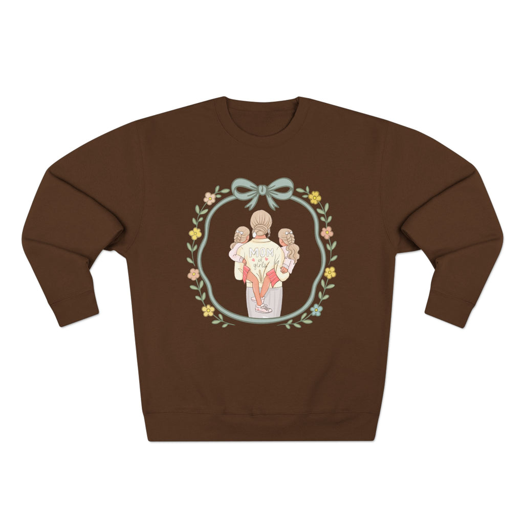 Unisex Girl Mom Crewneck Sweatshirt