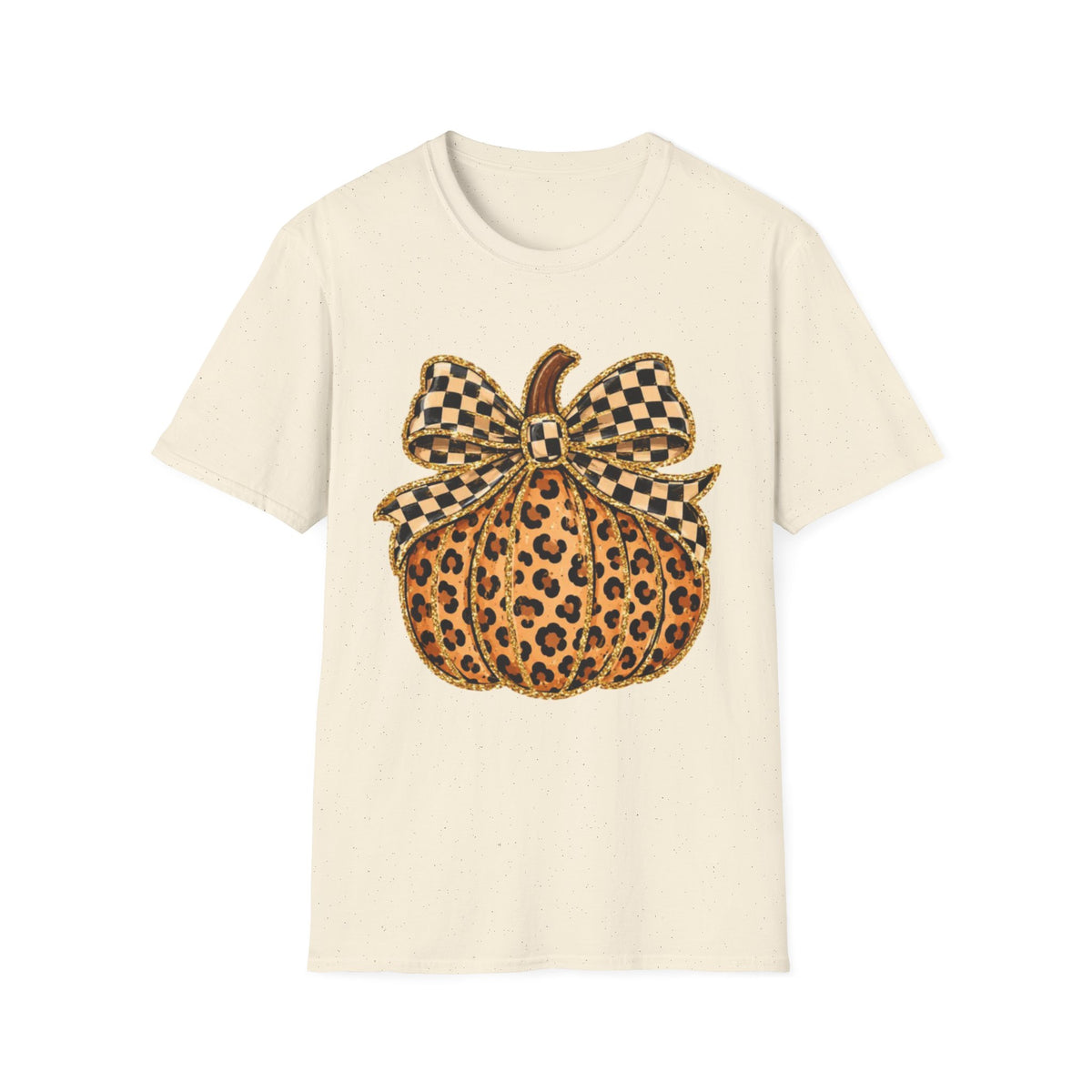 Checkered Style Pumpkin T-Shirt