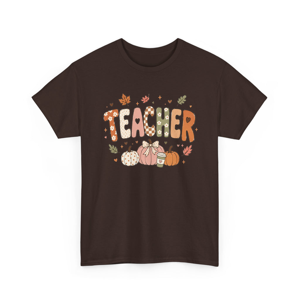 Teacher Fall Unisex Heavy Cotton Tee