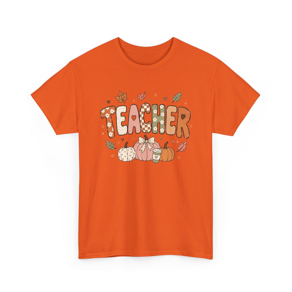 Teacher Fall Unisex Heavy Cotton Tee