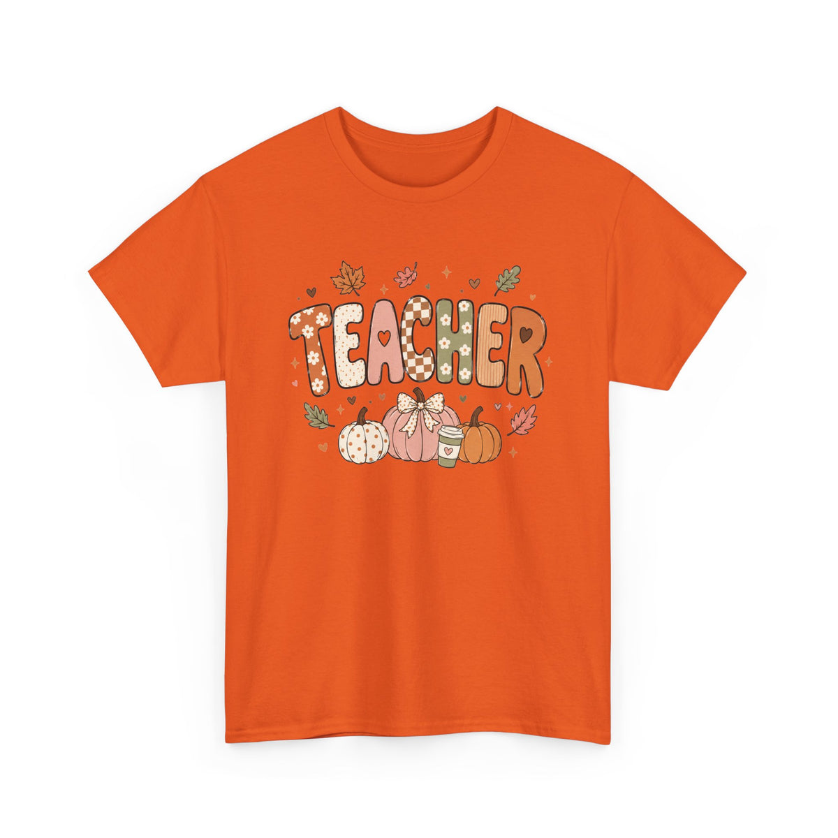 Teacher Fall Unisex Heavy Cotton Tee