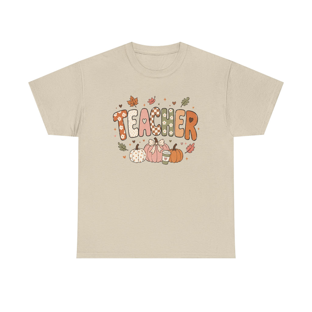 Teacher Fall Unisex Heavy Cotton Tee