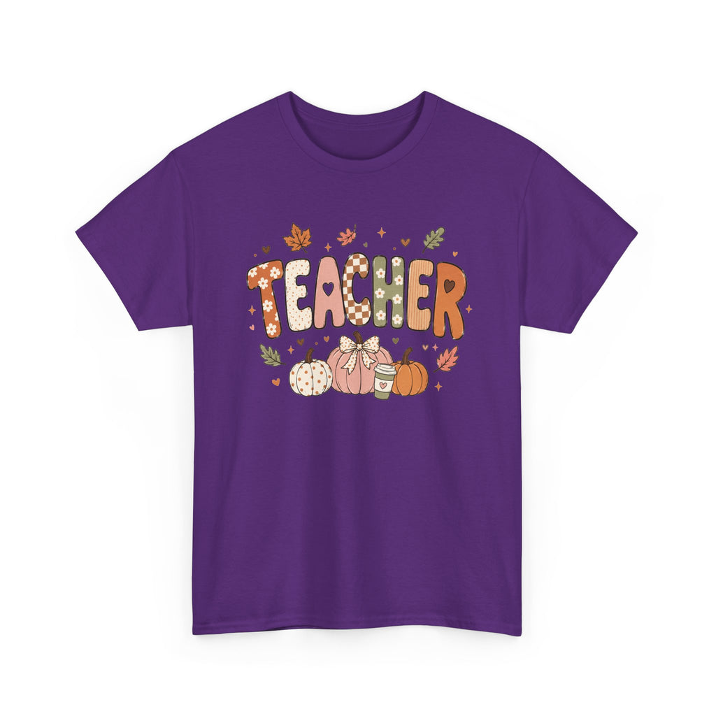 Teacher Fall Unisex Heavy Cotton Tee