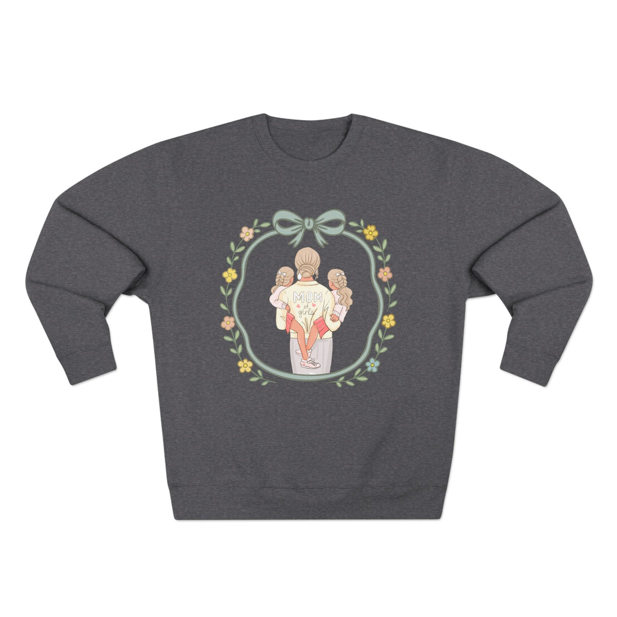 Unisex Girl Mom Crewneck Sweatshirt